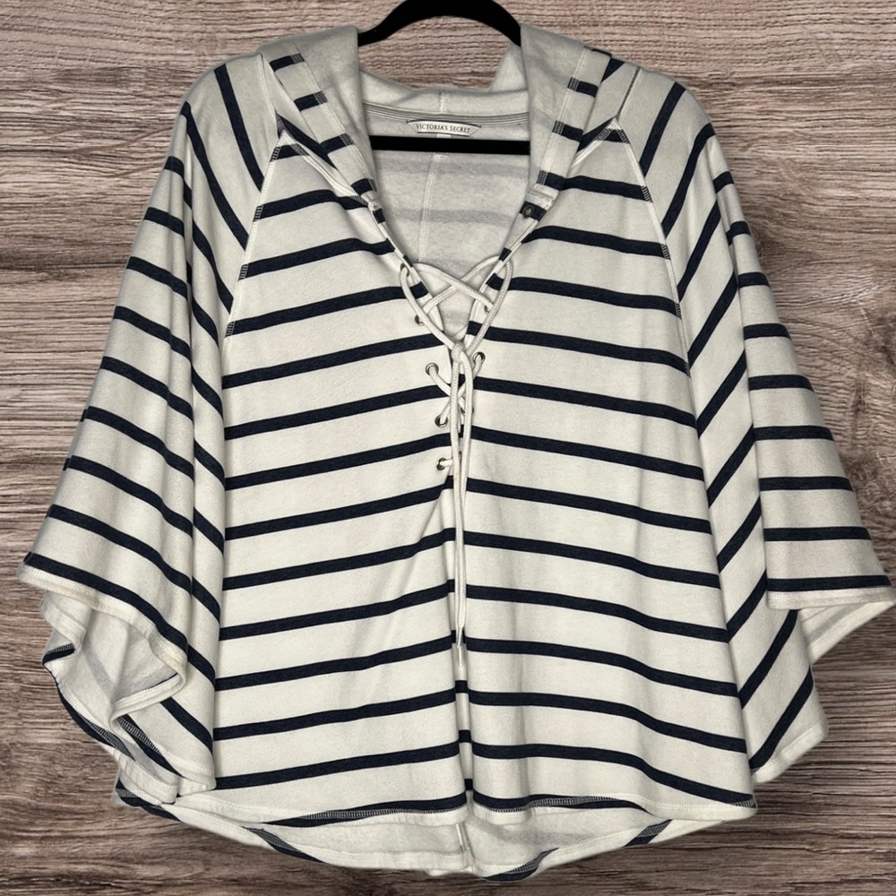 Set Sail in Style! Victoria's Secret Nautical Striped Poncho